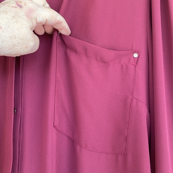 Apt. 9 Women's Burgundy Blouse - Picture 7 of 12